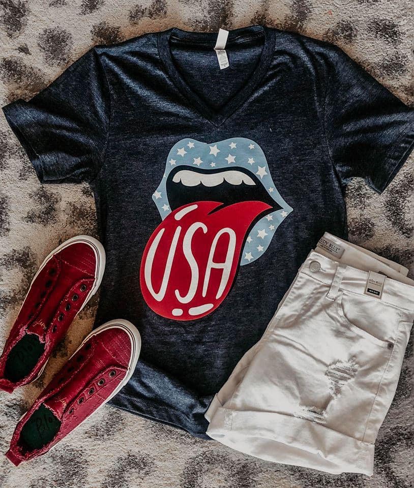 USA Tongue Tee