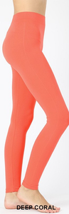 Deep Coral Seamless Leggings