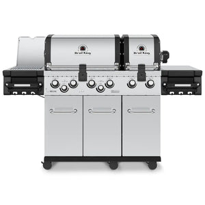 Broil King Regal S 690 PRO IR 6-Burner Natural Gas Grill With Rotisserie & Infrared Side Burner - Stainless Steel