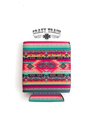 Bright Serape Can Cooler