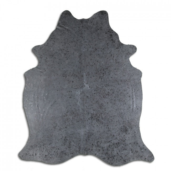Acid Wash grey on black Suede Leather Hide
