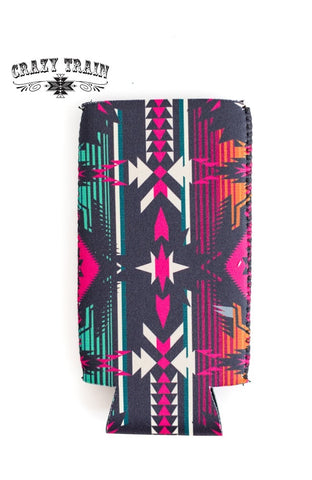 Crazy Aztec Tall Can Koozie