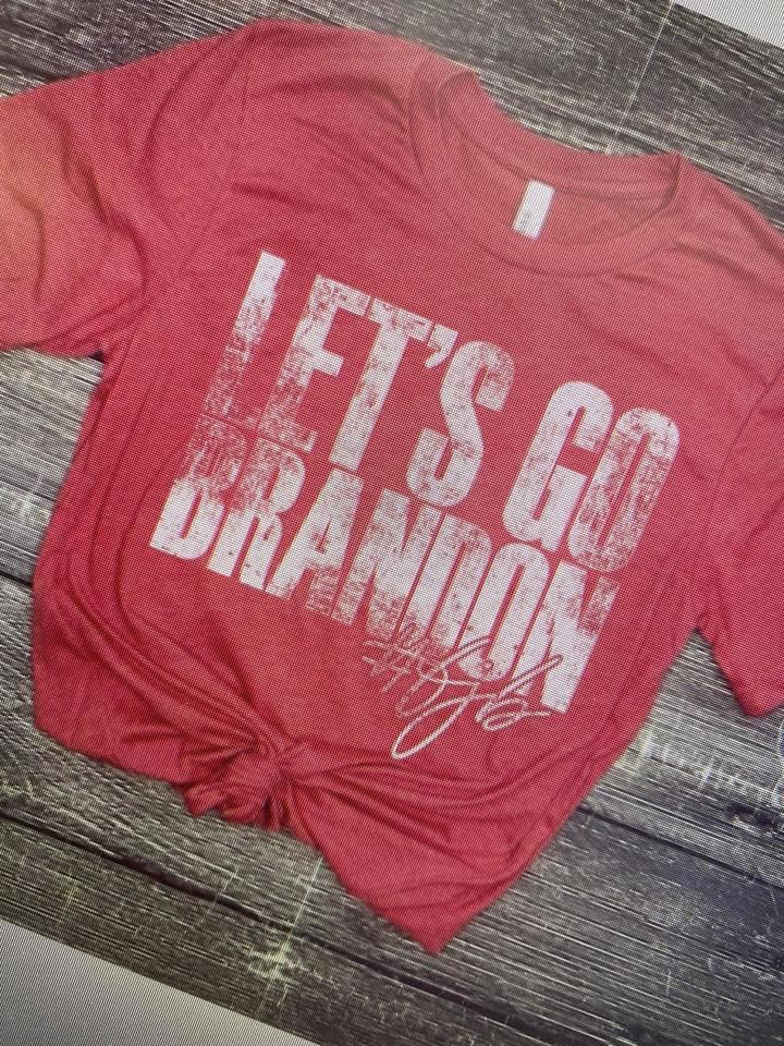 Vintage Red Lets Go Brandon Tee