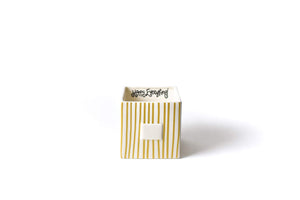 Gold Stripe Mini Nesting Cube Medium Base