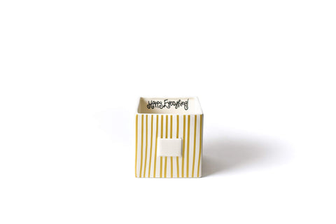 Gold Stripe Mini Nesting Cube Medium Base