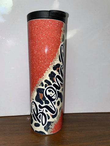 Custom BRONCHOS Leopard Tumbler