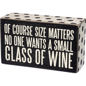 Small Glass Box Sign