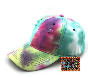 Distressed Tye Dye Hat