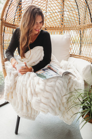 IVORY Chilly Day Blanket