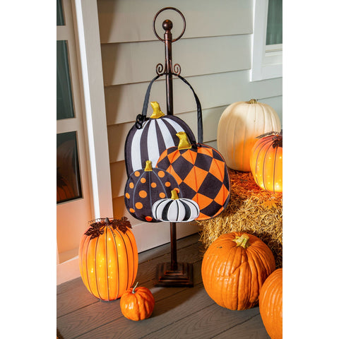 Pattern Pumpkins Door Décor