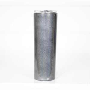 Black Glitter Tall Travel Cup