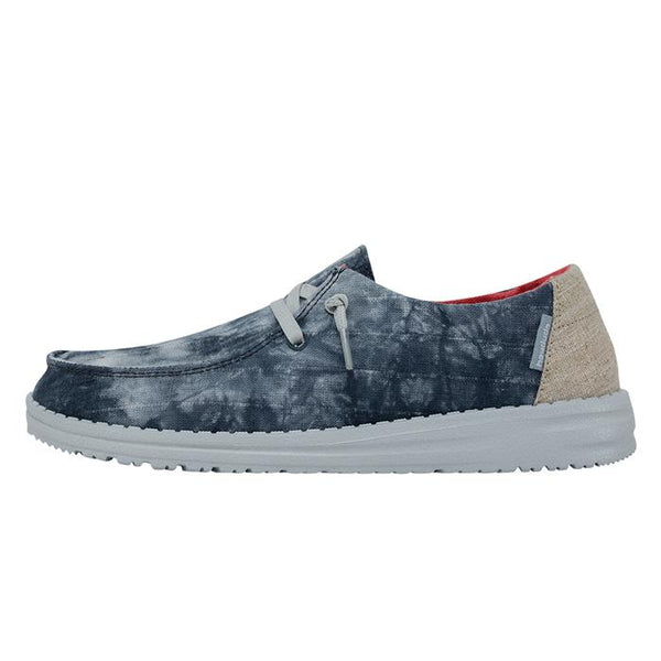 Women's Tie Dye Navy Hey Dudes- IN STOCK