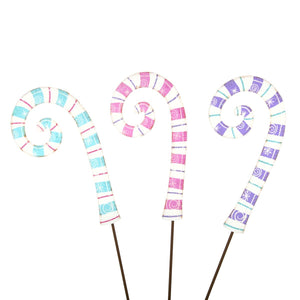 PRETTY PASTEL CANDY CANE-PINK, PURPLE OR BLUE
