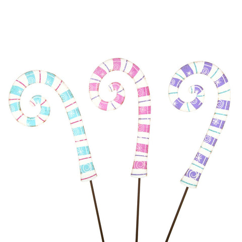 PRETTY PASTEL CANDY CANE-PINK, PURPLE OR BLUE