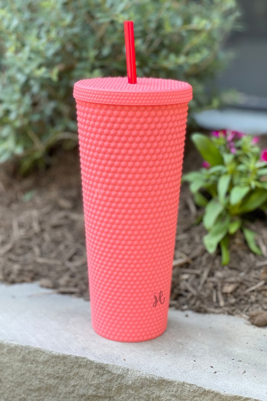 Hot Pink Studded Tumbler