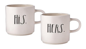 Stem Print HIS + HERS Mugs, Set of 2