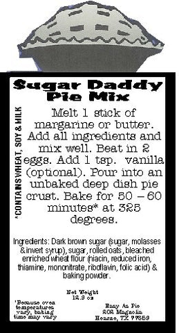 Sugar Daddy Pie Mix