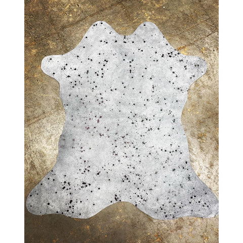 Grey & Black Acid Wash Suede Leather Hide