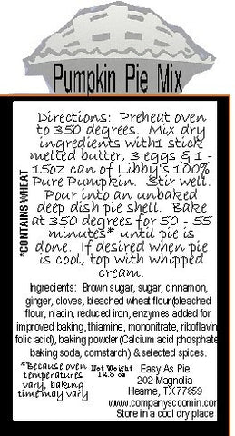 Pumpkin Pie Mix