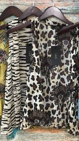 Kids Animal Print Cardi Vest