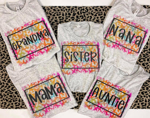 Rainbow Leopard Title Tees