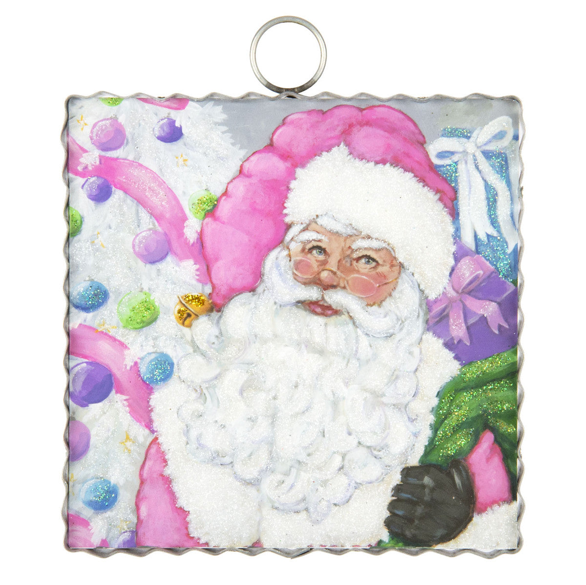 MINI PINK SANTA PRINT