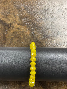 Lemon Yellow Bead Bracelet