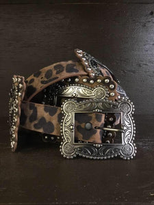 Leopard Concho Belt