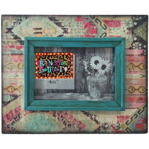 Aztec Tapestry Picture Frame, 4x6