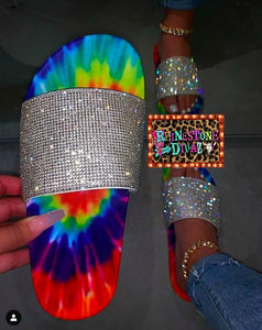 Rhinestone Rainbow Slides