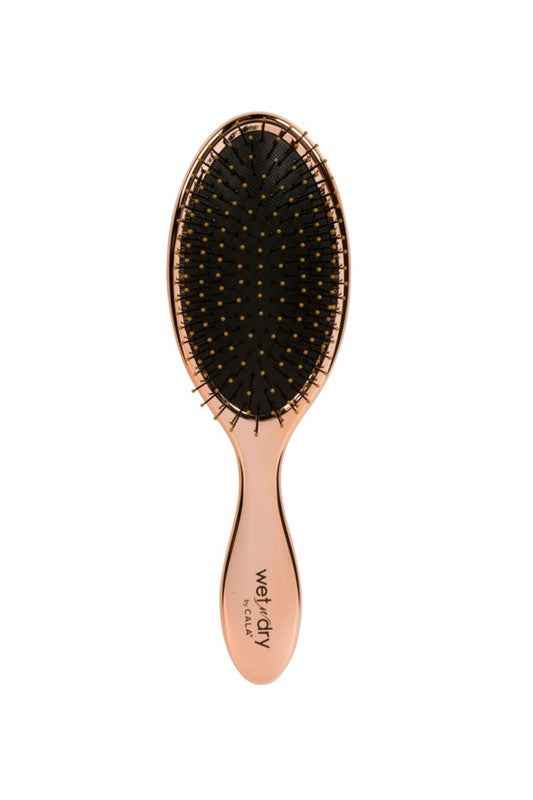 Metallic Rose Gold Wet-N-Dry Detangling hair Brush