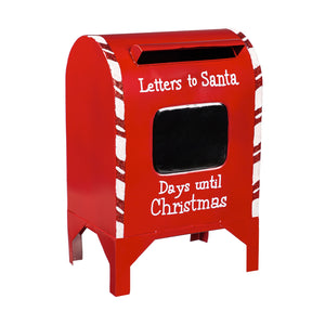 Letters to Santa Mail w/Chalk Board Countdown Table Decor