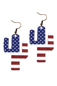Flag Cactus Earrings