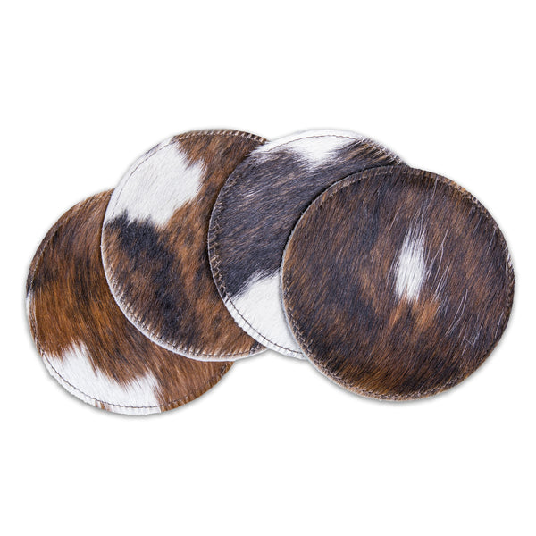 Cowhide Coaster Set of 4