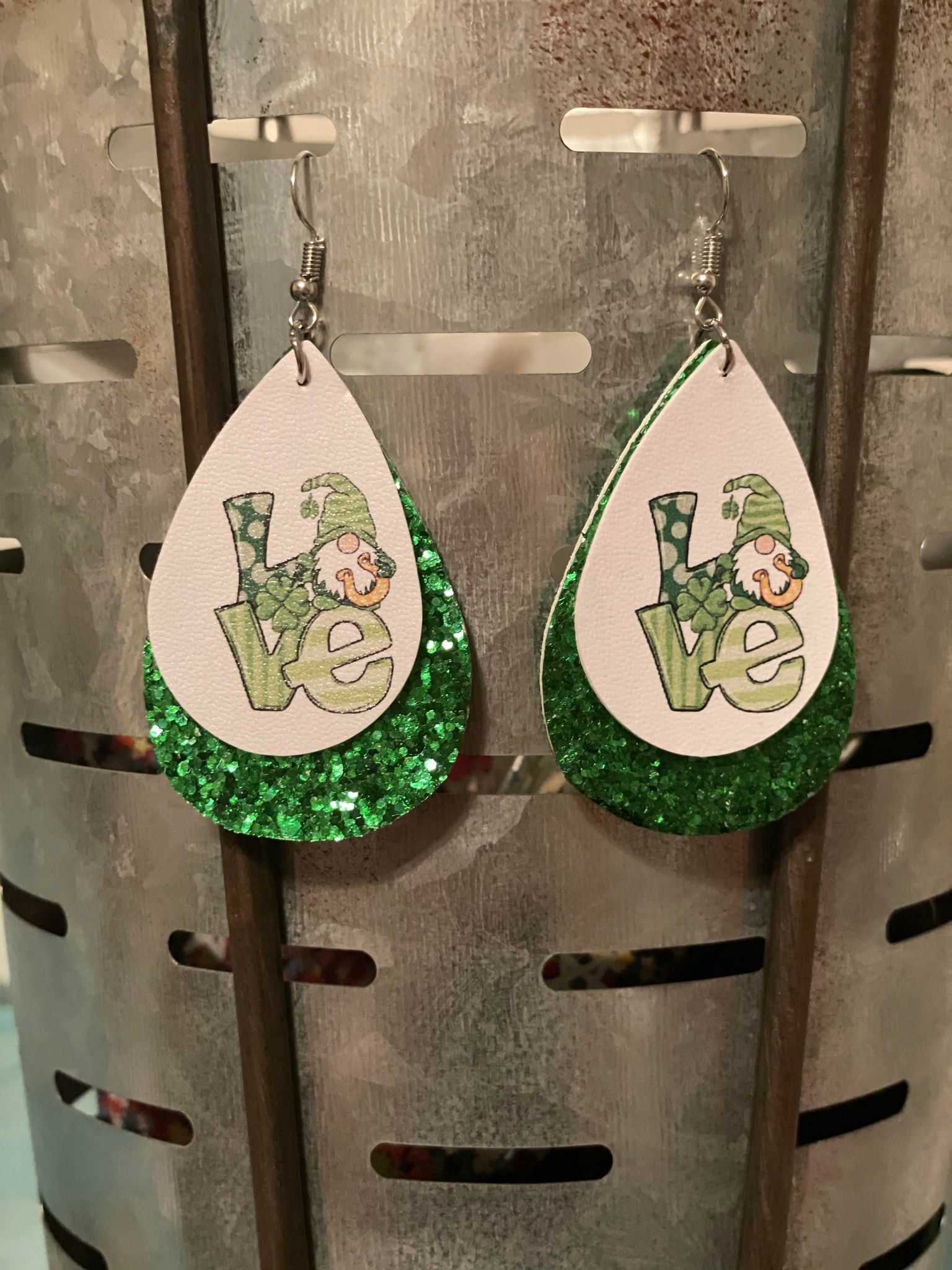 Love St. Patty Gnome Earrings