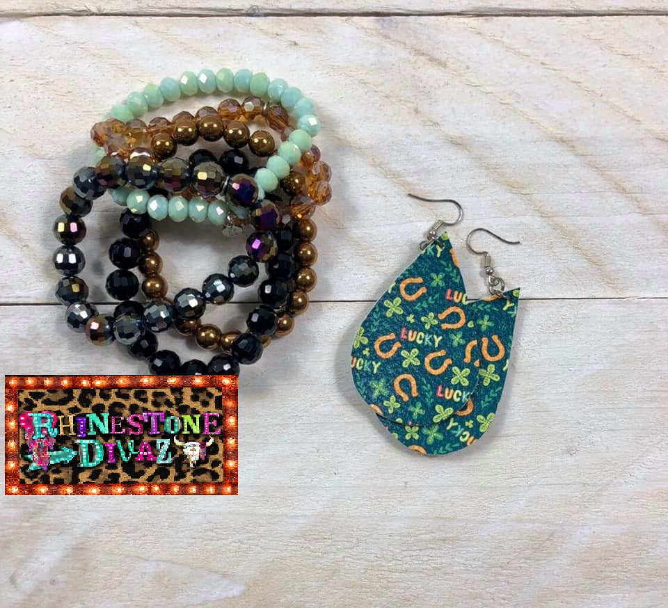 Lucky Leather Earrings