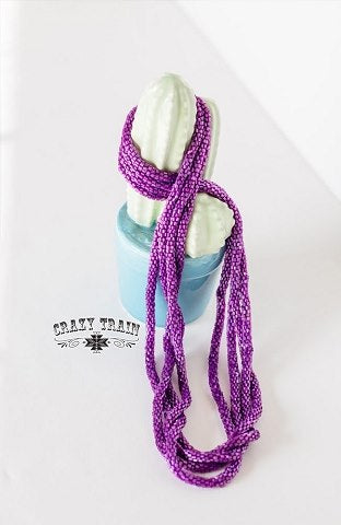Purple Loopty Loo Necklace