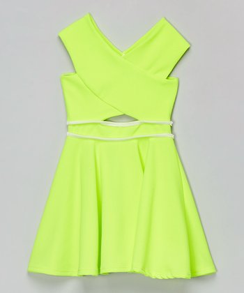 Lime Swing Dress