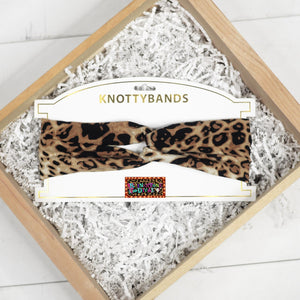 Brown Leopard SMALL Sport Headband