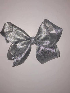 4" Silver Single Layer Bow