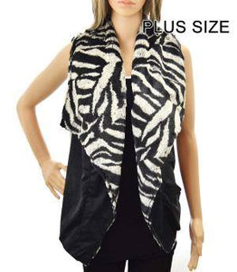 Zebra Sherpa Vest