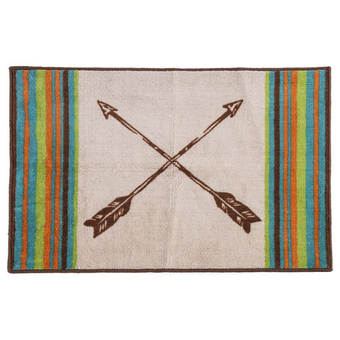 Serape Kitchen / Bath Rug w / Arrow Design