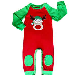 Boys Rudolf the Reindeer Christmas Romper