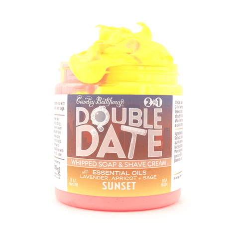 Double Date Whipped Soap and Shave - Sunset