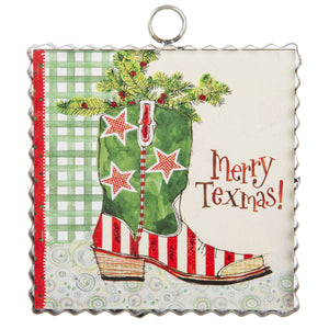 MINI "MERRY TEXMAS" BOOT PRINT