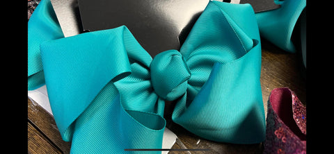 Teal Single Layer Bow