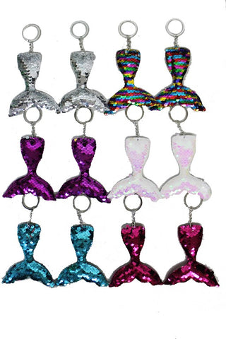 Mermaid Tail Sequin Keychain