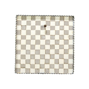Tan & White Checkered Art Display