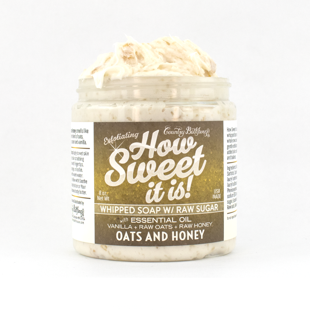 How Sweet It Is Whipped Soap with Raw Sugar - Oats and