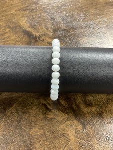 Basic White Bead Bracelet